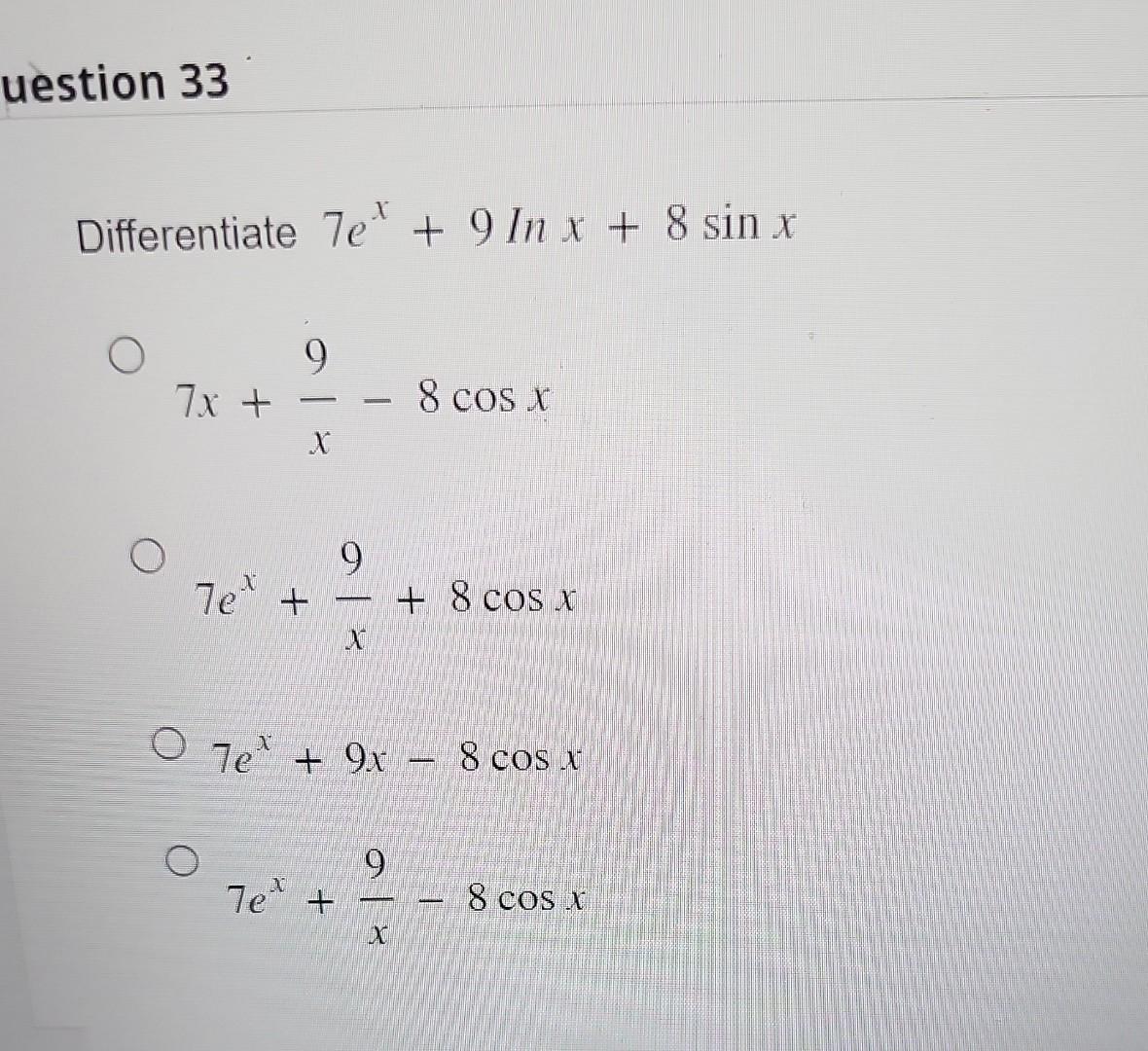 найдите корень уравнения 9 x 7 )=- x