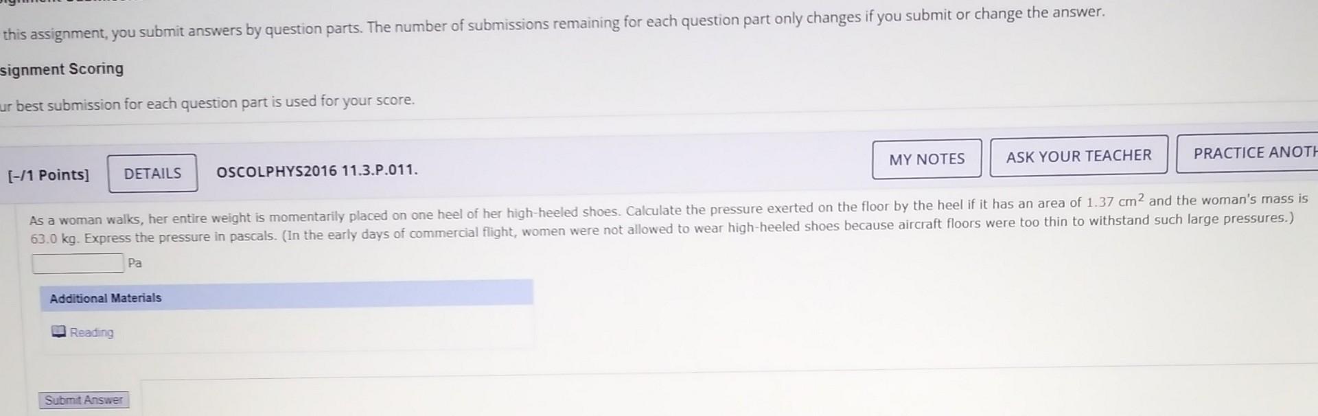 Solved this assignment, you submit answers by question | Chegg.com