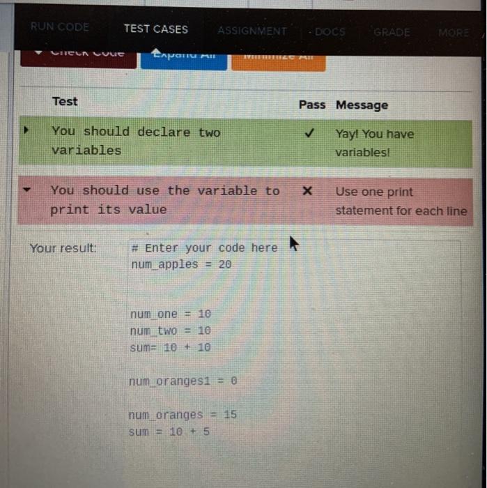 Solved Subject/ Website: Codehs If you know how to code on | Chegg.com