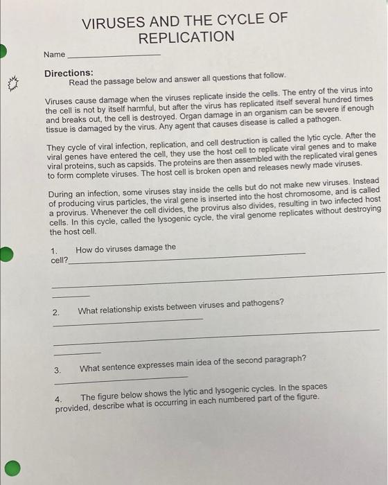 Solved Directions: Read the passage below and answer all | Chegg.com