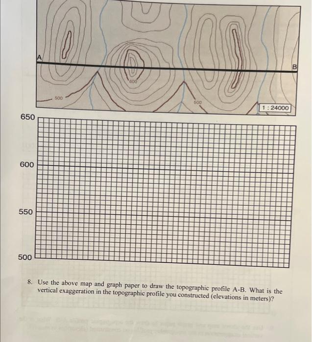 Solved 4. use uic aoove map and graph paper to draw the | Chegg.com ...