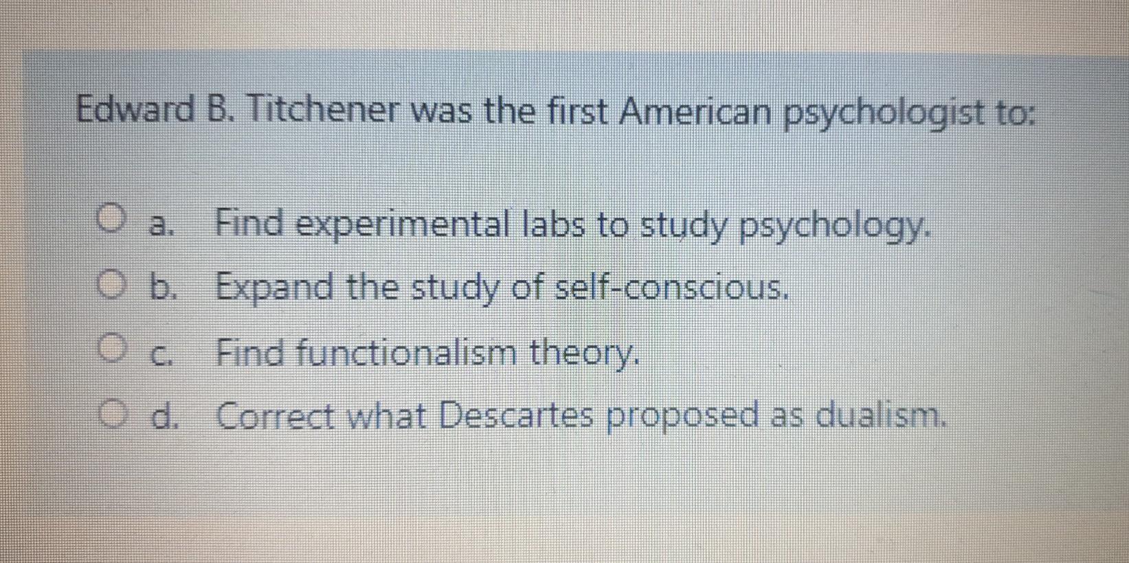 titchener psicologia experimental