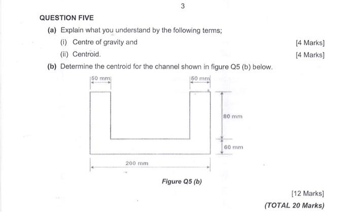 Solved QUESTION FIVE (a) Explain what you understand by the | Chegg.com
