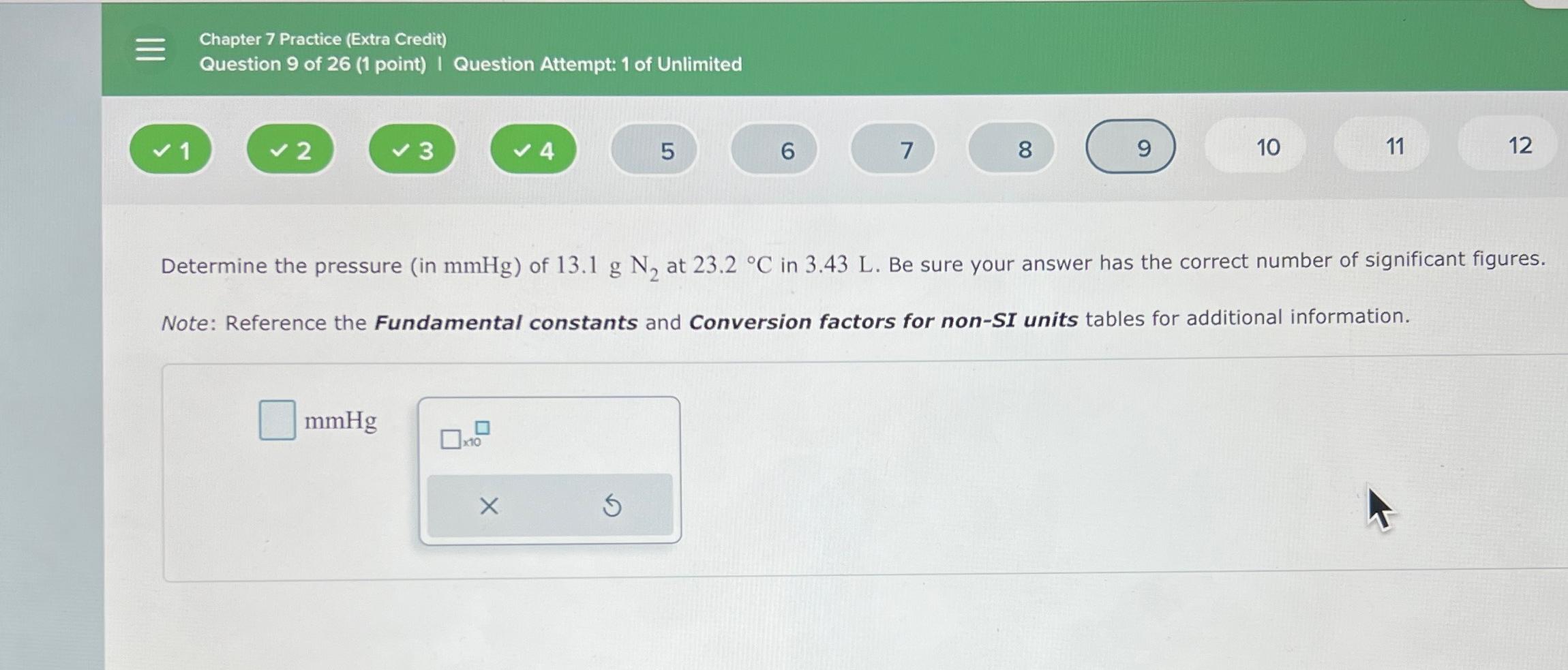 Solved Chapter 7 ﻿Practice (Extra Credit)Question 9 ﻿of | Chegg.com