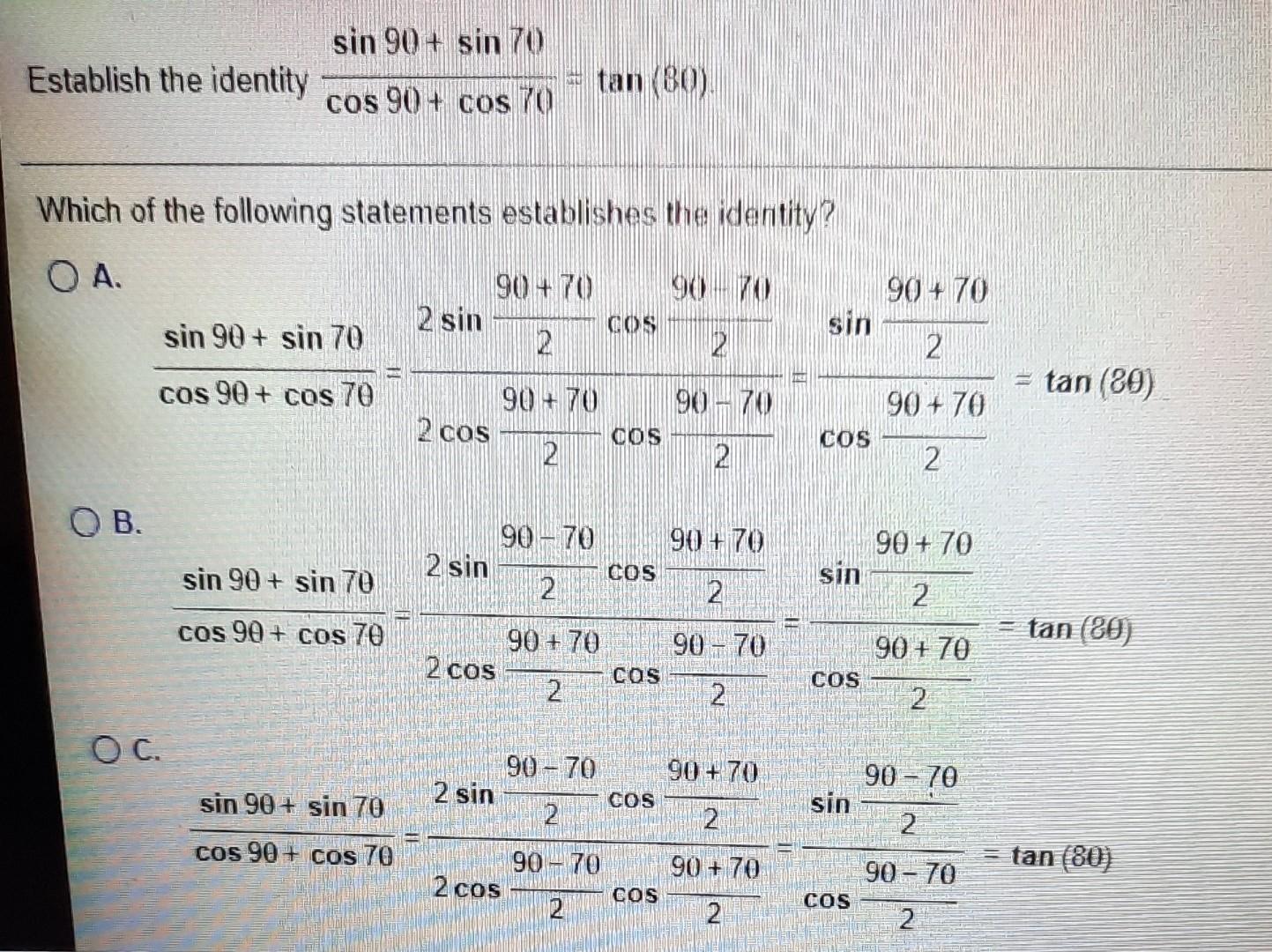 Cos (90-A) sin (90-A) /tan (90-A) = sin ^2A prove that - Maths