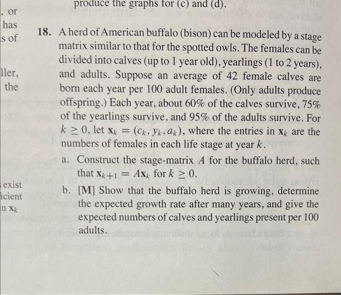 Solved produce the graphs for (C) and (d). , or has s of