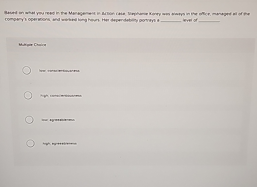 Solved Based on what you read in the Management in Action | Chegg.com
