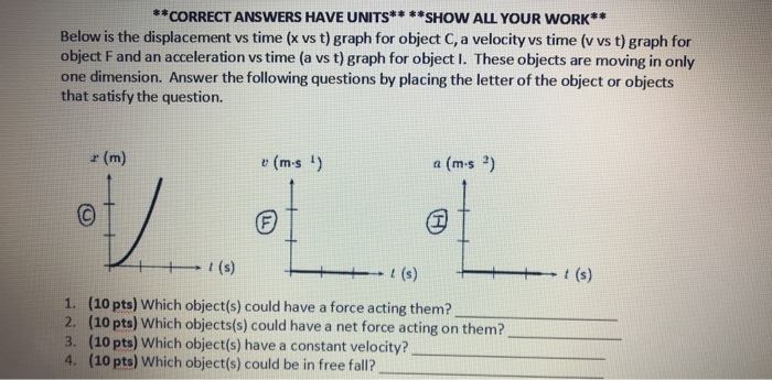 Solved Correct Answers Have Units Show All Your Wor Chegg Com