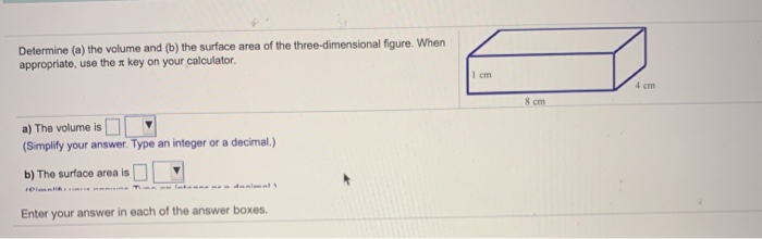 Solved Determine (a) The Volume And (b) The Surface Area Of | Chegg.com