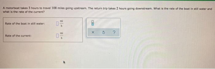 a motorboat takes 3 hours to travel