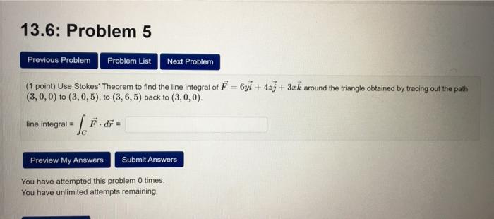 Solved 13.6: Problem 5 Previous Problem Problem List Next | Chegg.com