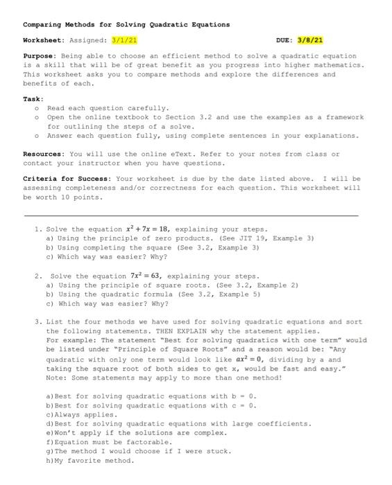 Solving quadratics by square roots worksheet