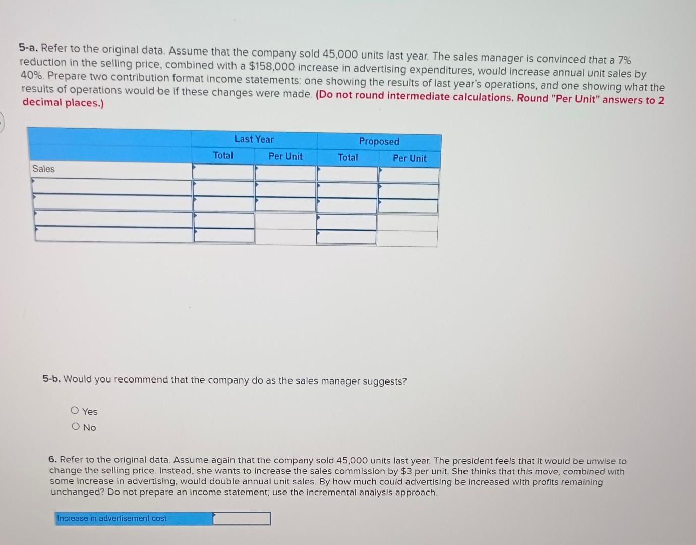 5-a. Refer to the original data. Assume that the | Chegg.com