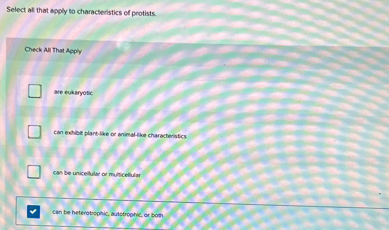 Solved Select all that apply to characteristics of | Chegg.com