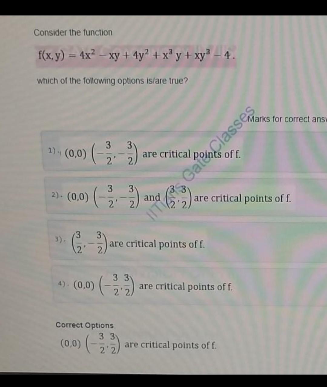 Solved Consider The Function F X Y 4x2−xy 4y2 X3y Xy3−4