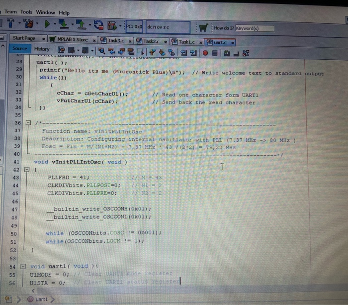Uart Homework 2 Develop The Program In Lab8 Exampl Chegg Com