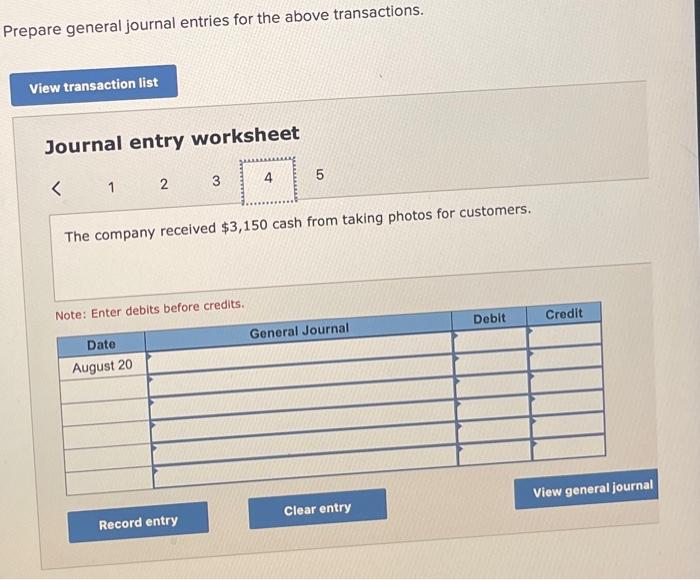 Solved Prepare general journal entries for the above | Chegg.com
