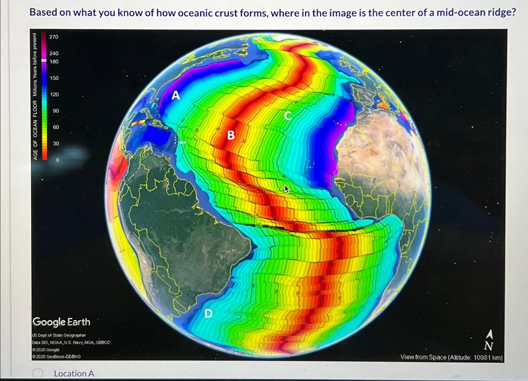 Solved Based on what you know of how oceanic crust forms, | Chegg.com