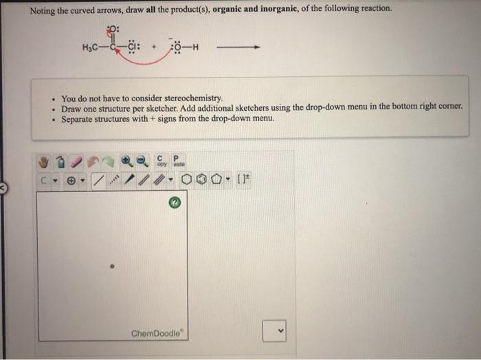 Solved Noting the curved arrows, draw all the product(s), | Chegg.com