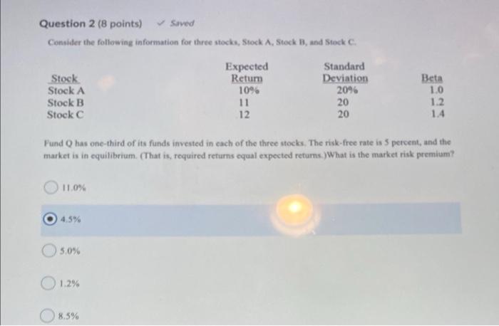 Solved Question 2 (8 points) Seved Consider the following | Chegg.com