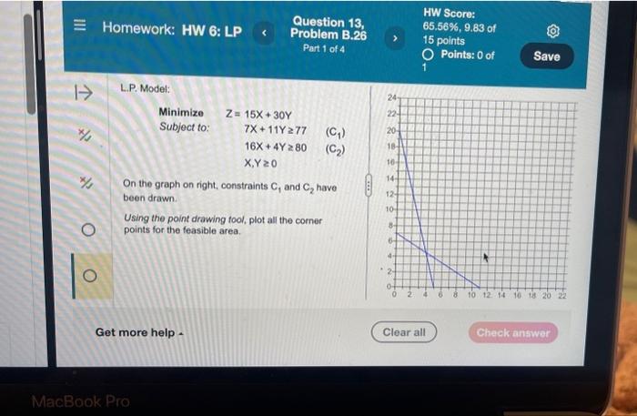 Solved On The Graph On Right, Constraints C1 And C2 Have | Chegg.com