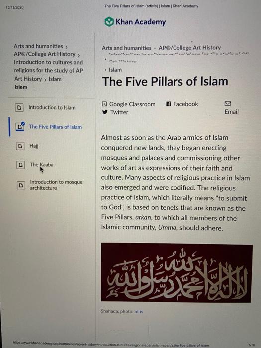 Citing evidence from the section on Iconoclasm in | Chegg.com