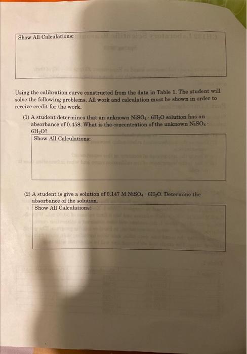 Solved Students should use the information found in | Chegg.com