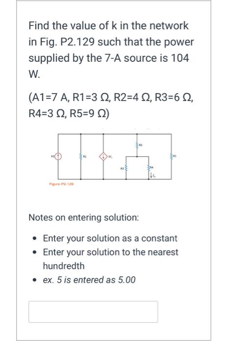 Solved If the power supplied by the 3 A current source in | Chegg.com