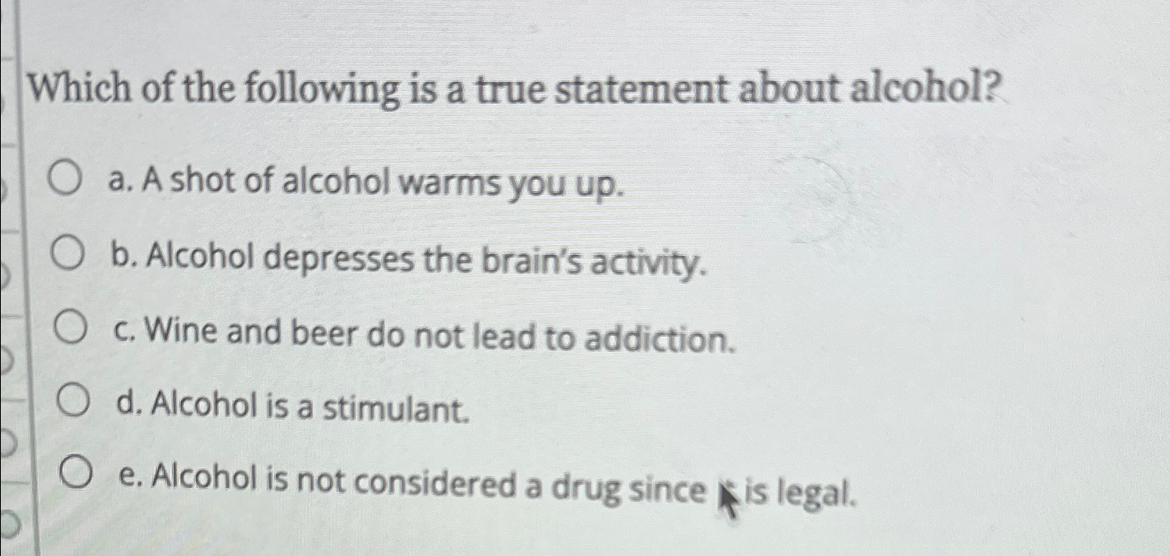 Solved Which of the following is a true statement about | Chegg.com