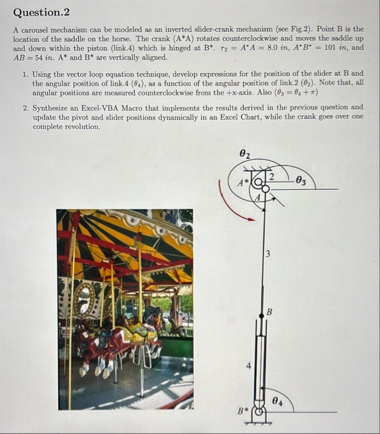 Question. 2A carousel mechanism can be modeled as mn | Chegg.com
