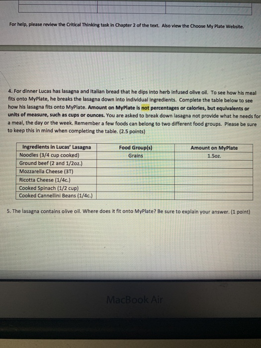 Solved For help, please review the Critical Thinking task in