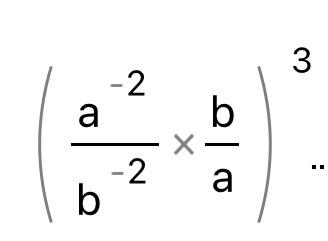 Solved (b−2a−2×ab)3b4a53×a5b5 | Chegg.com