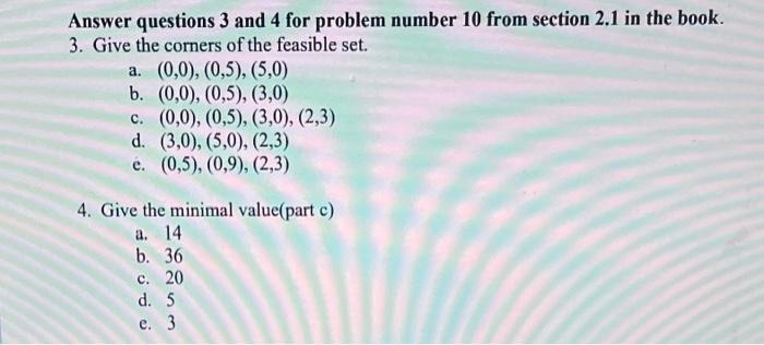 Solved Answer questions 3 and 4 for problem number 10 from | Chegg.com