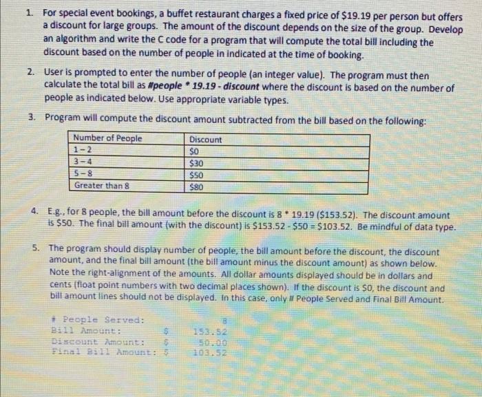 Solved write pseudocode for the given problem and it should | Chegg.com