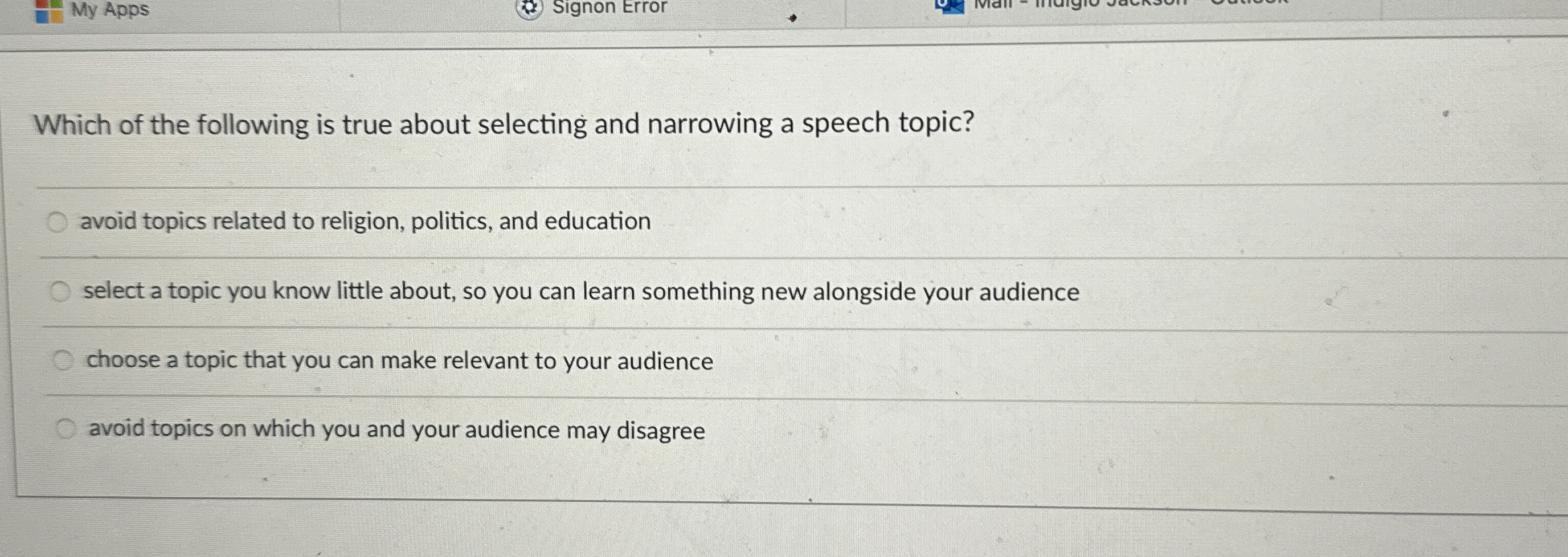 Which of the following is true about selecting and | Chegg.com