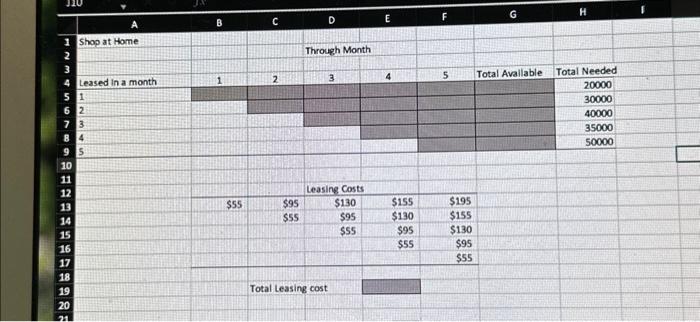 solve using solver in excel.formulate an LP | Chegg.com