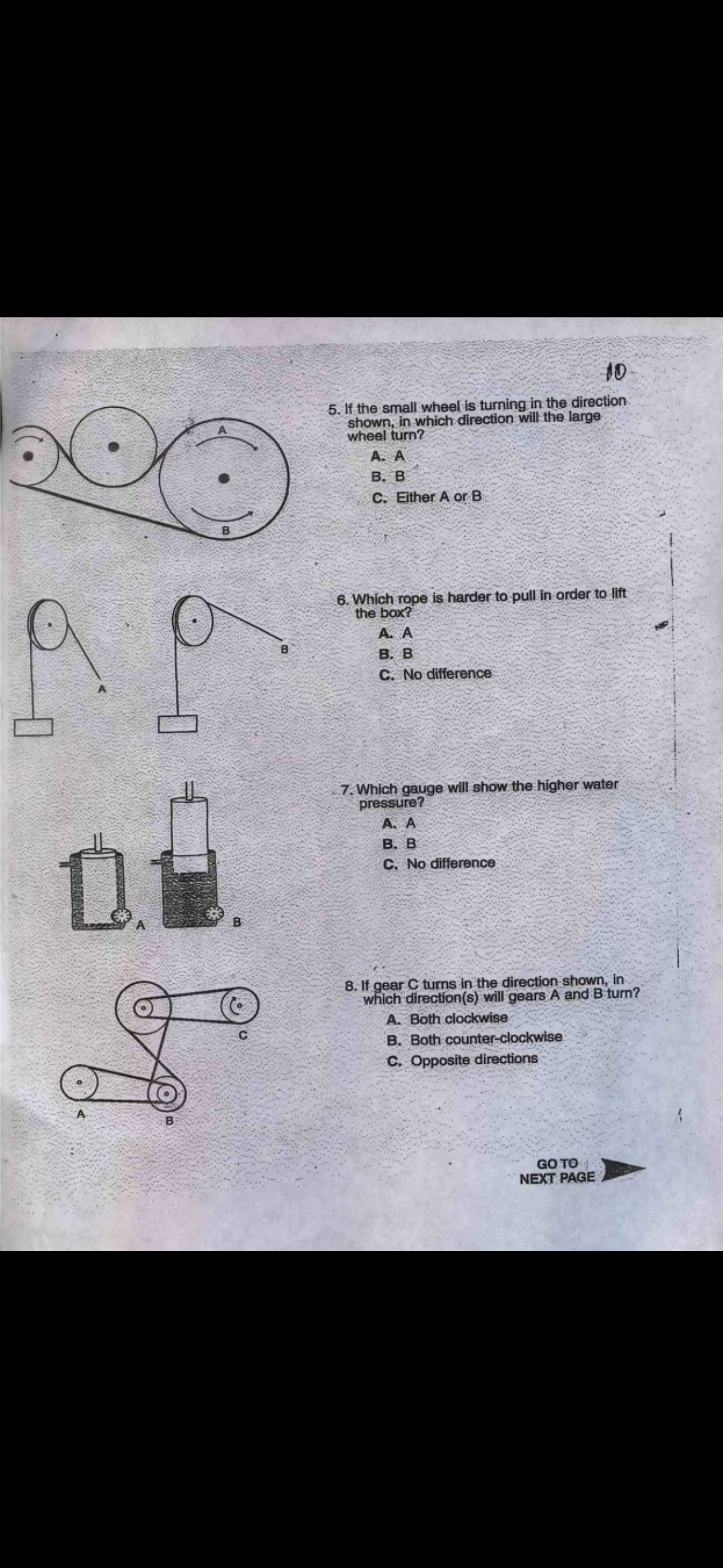 Solved Answer all the questions 5. ﻿If the small wheel is | Chegg.com