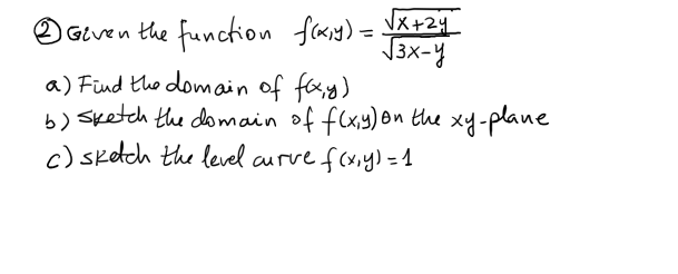 Solved (2) ﻿Given the function | Chegg.com