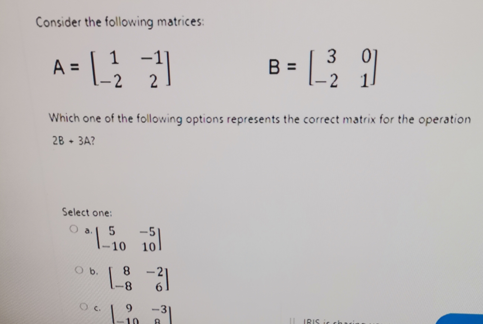 Solved Consider the following | Chegg.com