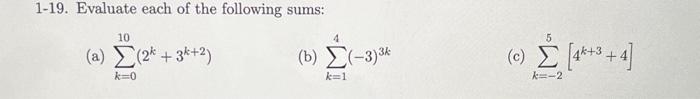 Solved solve question 1-19 part c and show steps and explain | Chegg.com