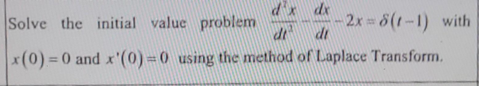 Solved dx Solve the initial value problem 2x+377-) with x(0) | Chegg.com