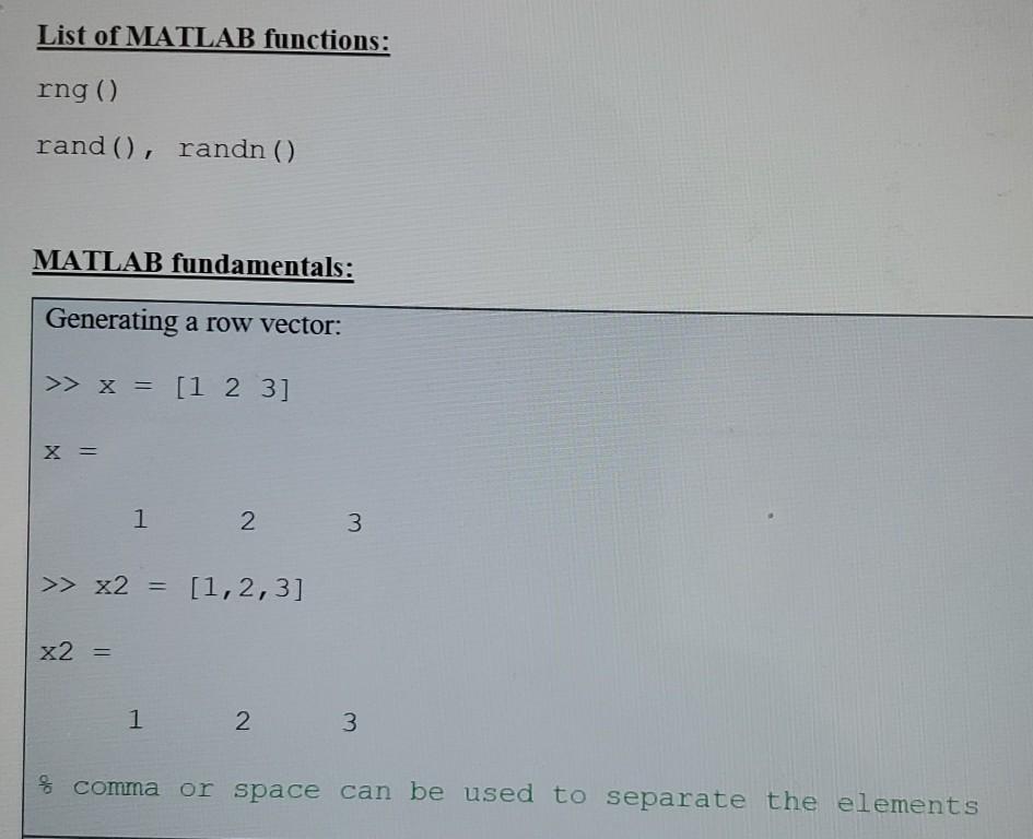 Solved You have to use Matlab to solve this question. Take a | Chegg.com