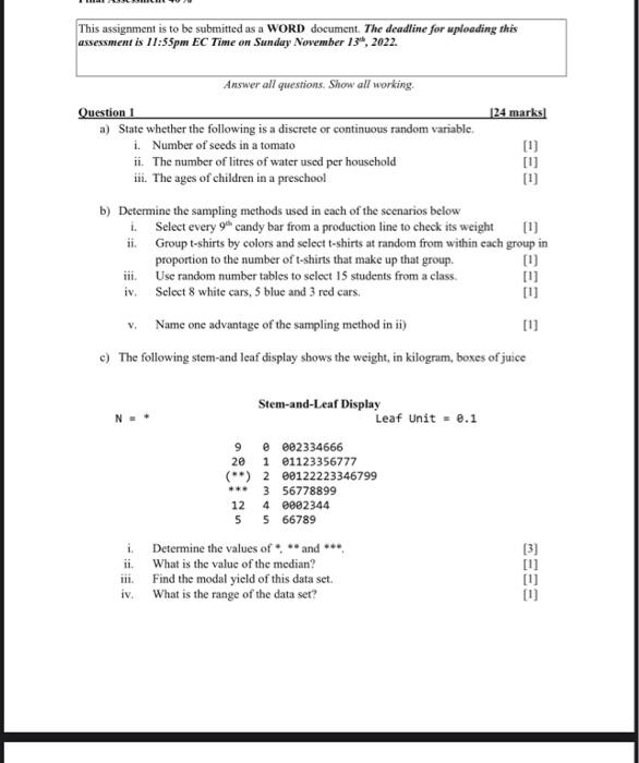 Solved This assignment is to be submitted as a WORD | Chegg.com