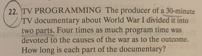Solved 22. TV PROGRAMMING The producer of a 30-minute TV | Chegg.com