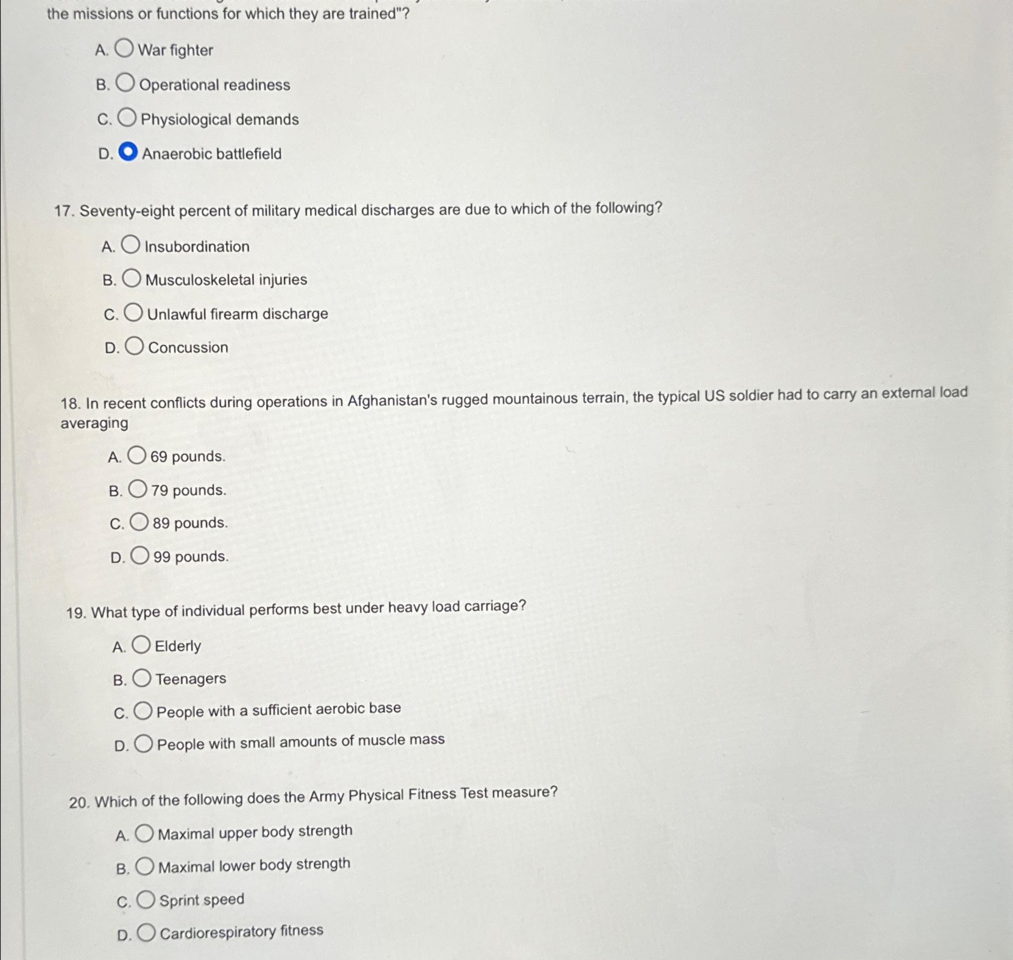 Solved the missions or functions for which they are | Chegg.com