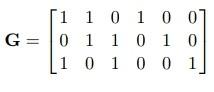 Solved Consider a block linear code, whose generating matrix | Chegg.com
