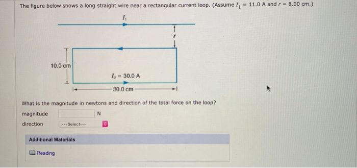 Solved The figure below shows a long straight wire near a | Chegg.com