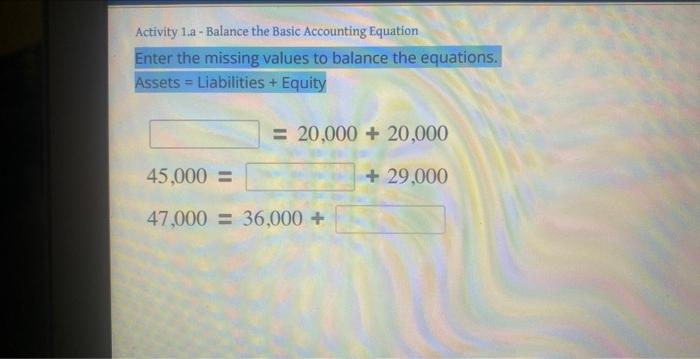 Solved Enter The Missing Values To Balance The Equations. | Chegg.com