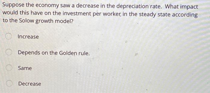 Solved Suppose the economy saw a decrease in the | Chegg.com