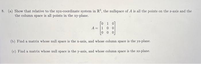 Solved (a) Show that relative to the xyz-coordinate system | Chegg.com